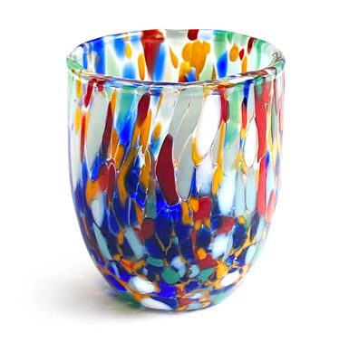 PRIMARY COLOR MIX SHOT TEQUILA GLASS - HANDMADE IN ITALY