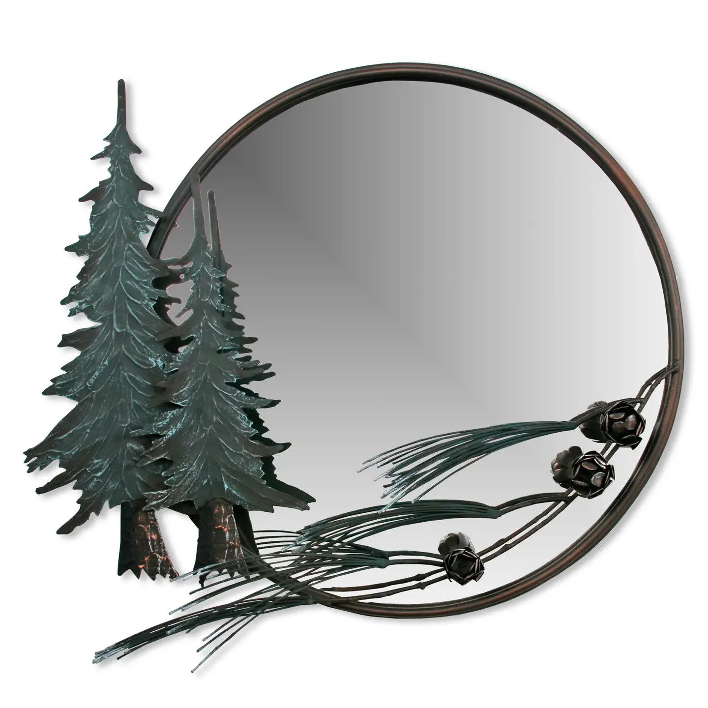 Pine Tree Mirror Round