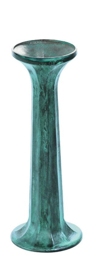 Rome Cast Iron Pillar Pedestal Base, 24&quot; ht, #B26