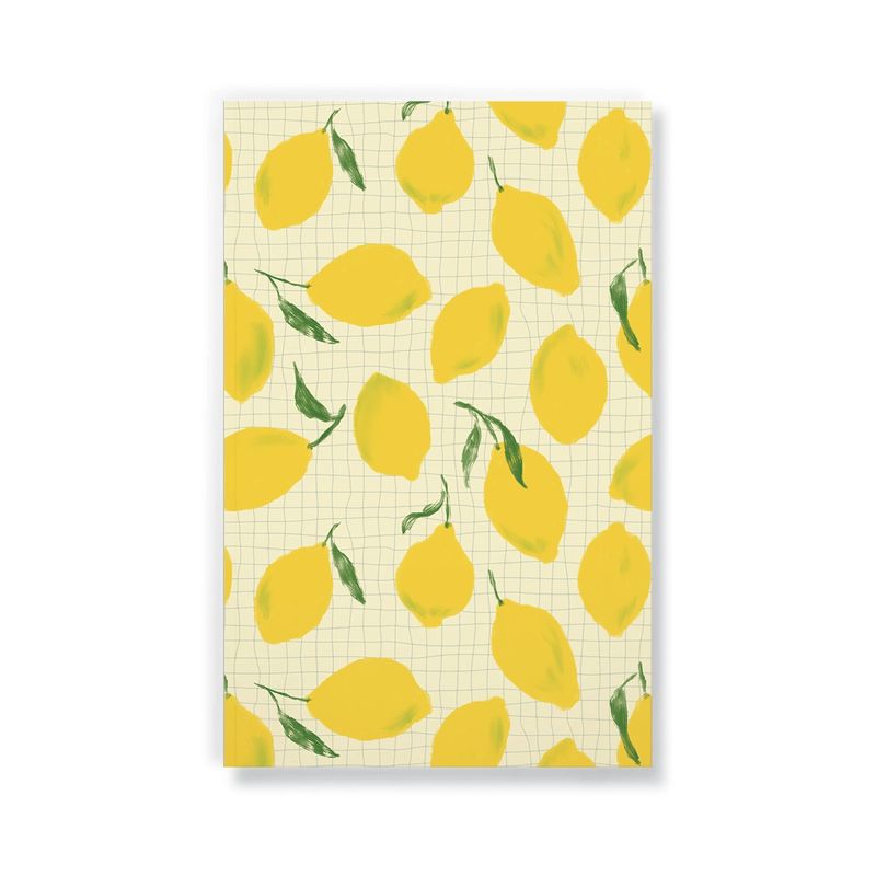 Lemon Grid Classic Layflat Notebook