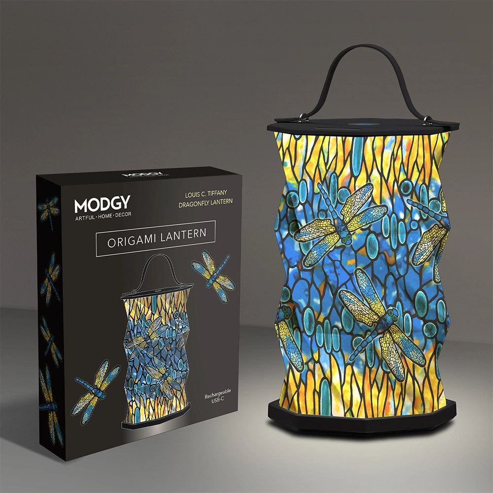 Modgy Louis C. Tiffany Dragonfly Origami Lantern