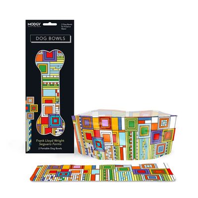 Frank Lloyd Wright Saguaro Forms Dog Bowls - Package of 2