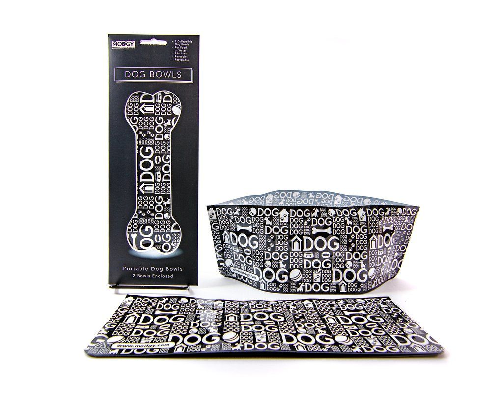 MODGY DOG BOWL SET, Style: DOGGYDOG
