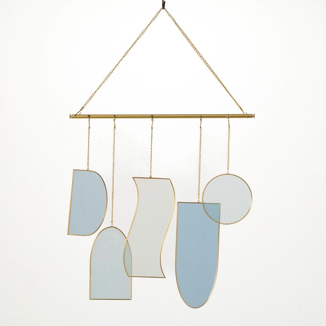 Stained Glass Suncatcher - Ocean Blues 24&quot;