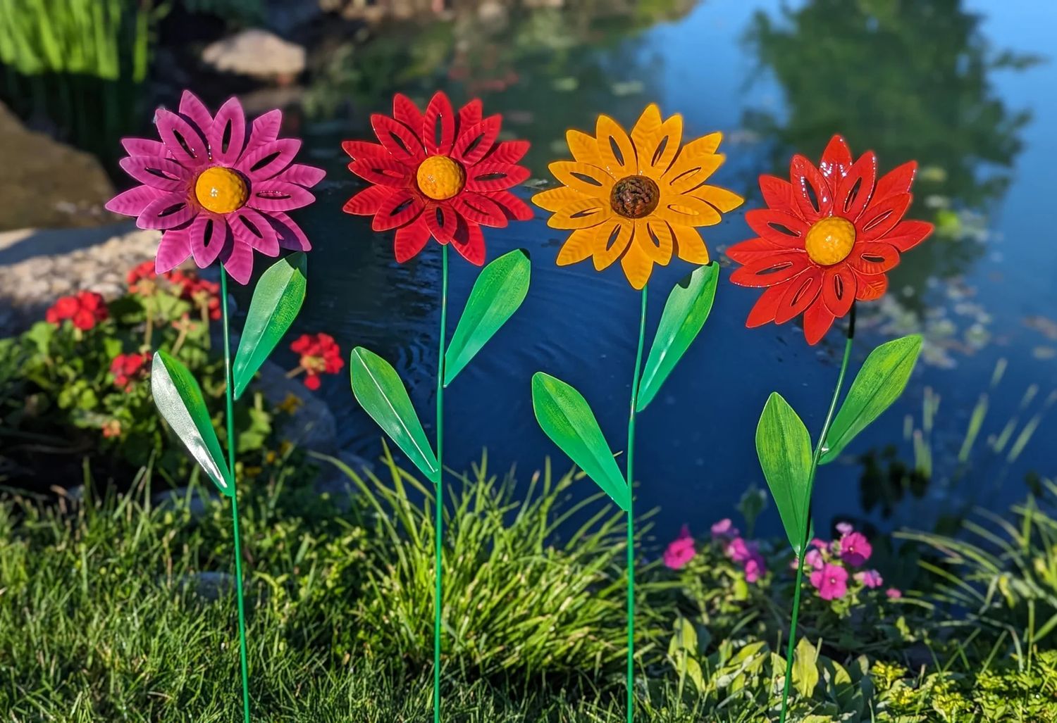 X741 CONTEMPO FLOWER GARDEN STAKE 50&quot;