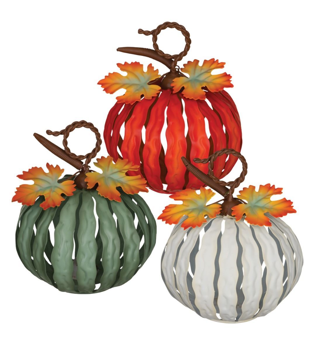 LED Pumpkin Decor Small Set/3 - Multi Color