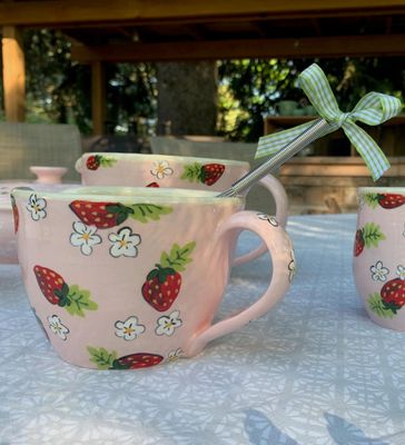 Batter Bowl Small - Pink Strawberry