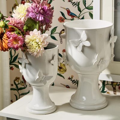 Butterfly Pedestal Cachepot - Large