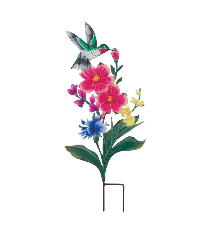 Flower Stake - Hummingbird