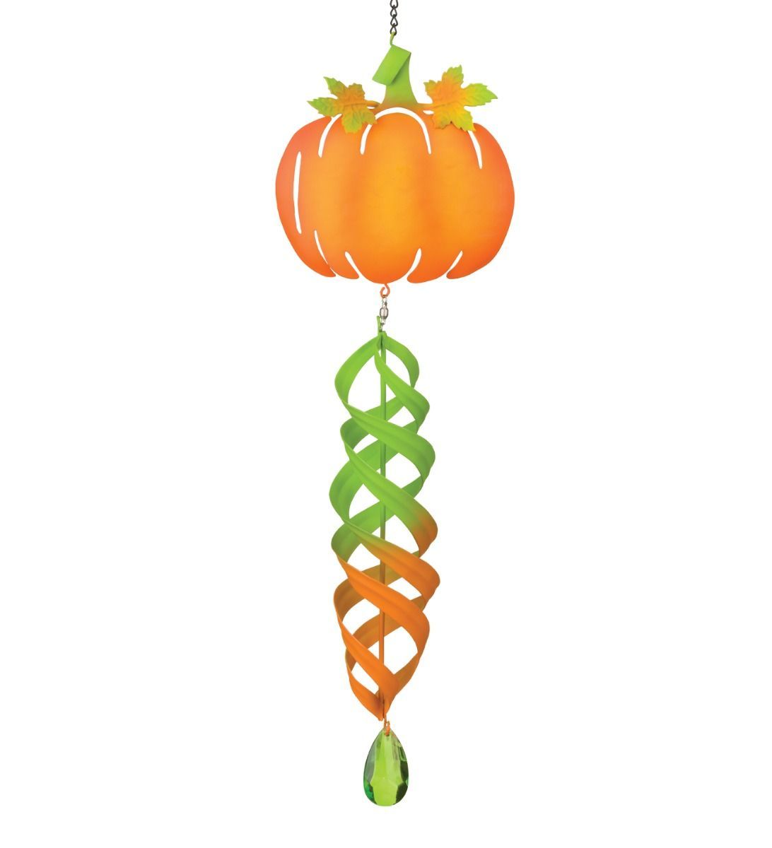 HARVEST HANGING WIND SPINNER - PUMPKIN