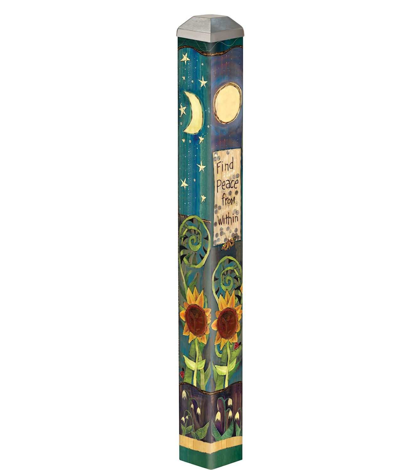 MINI ART POLE 16&quot; FIND PEACE