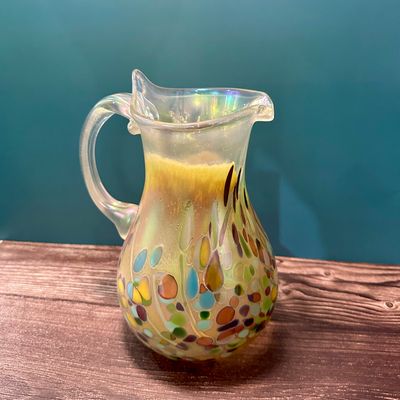 RICK HUNTER GLASS PITCHER