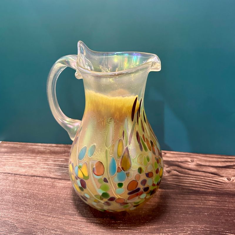 RICK HUNTER GLASS PITCHER