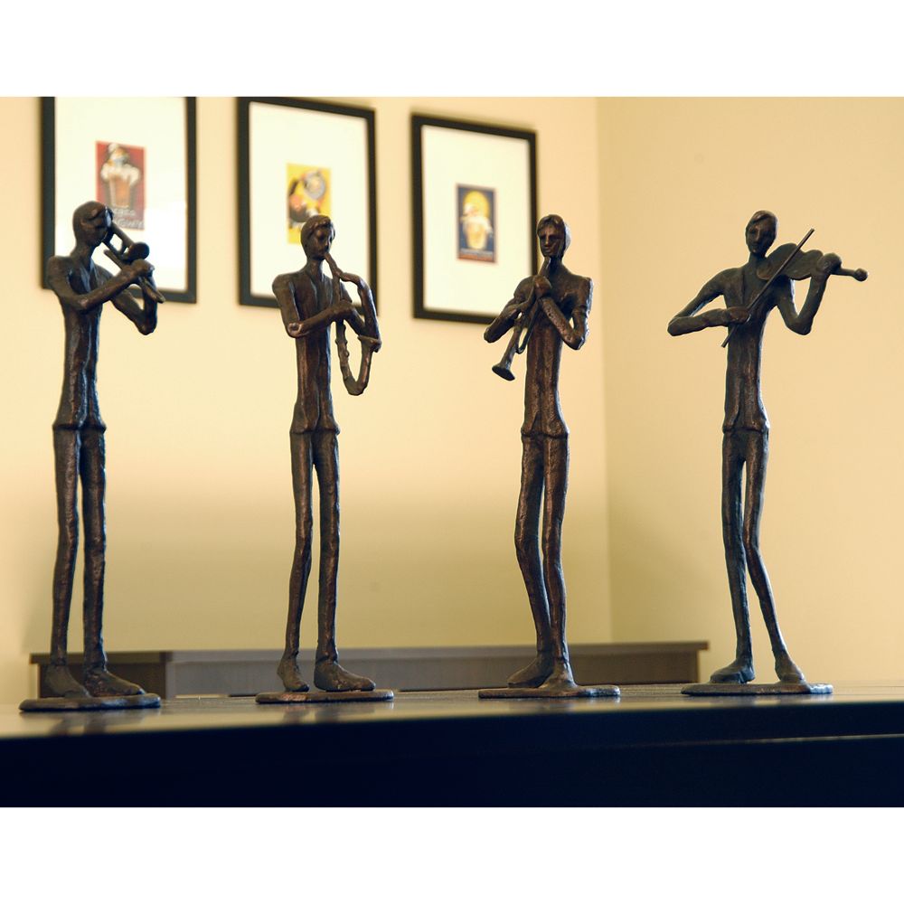 JAZZY QUARTET SCULPTURE - SET OF 4