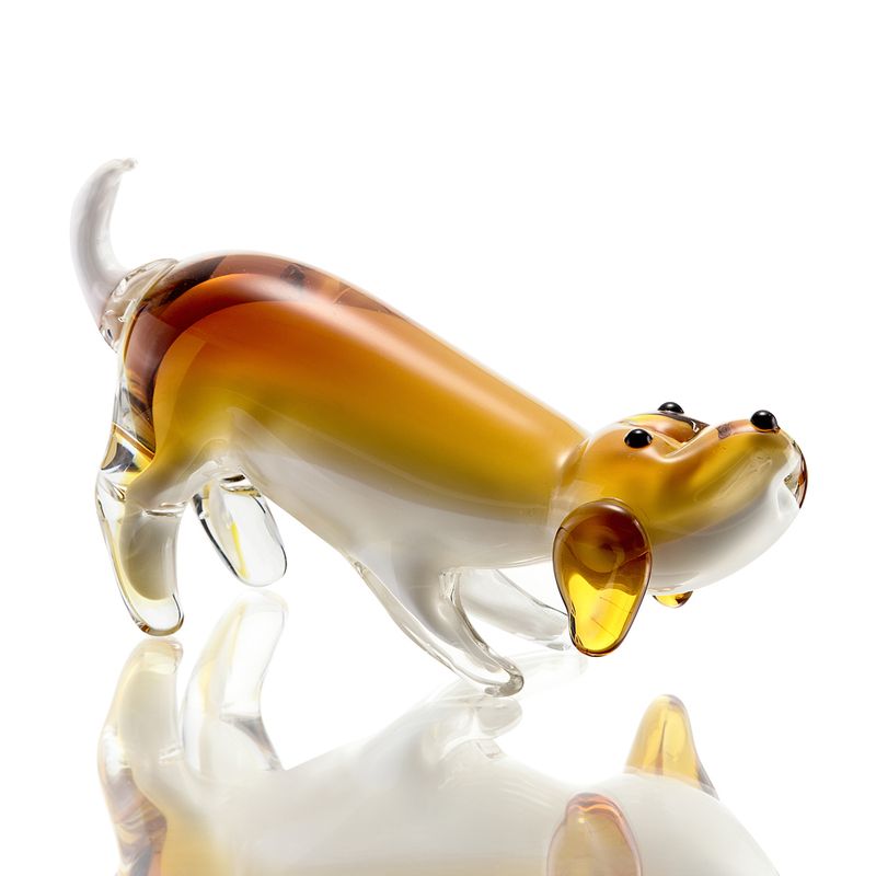 Art Glass Dog Figurine