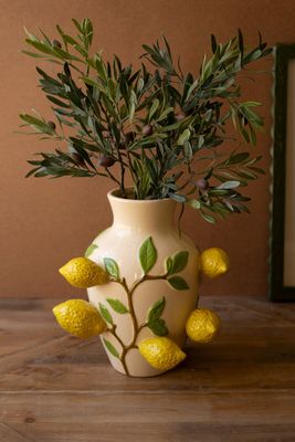 Ceramic Lemons Vase