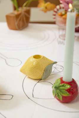 FRESH FRUIT CANDLEHOLDER - LEMON
