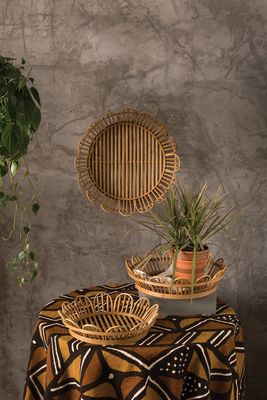 Bloemen Rattan Tray 17.75"x 4"