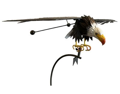 SMALL METAL EAGLE ROCKER STAKE