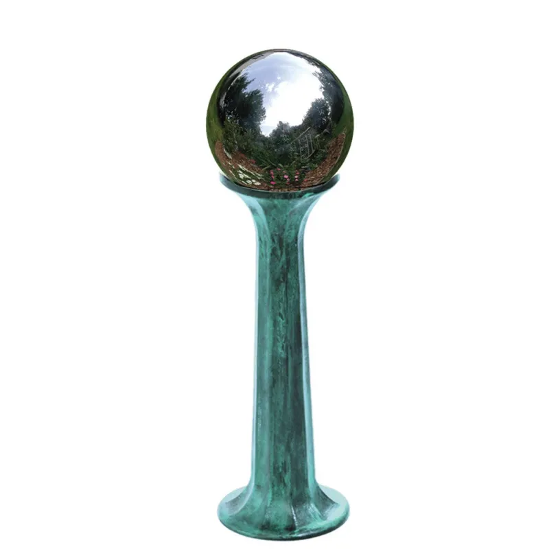 8" Silver Stainless Steel Globe