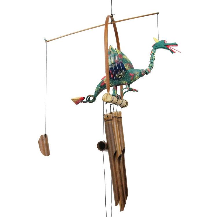 177 Dragon &quot;Flame&quot; Bamboo Wind Chime