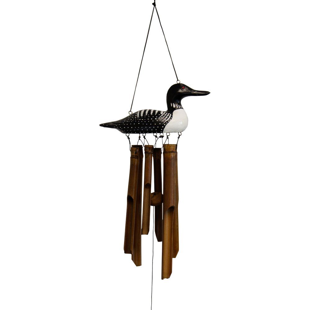 LOON BAMBOO WOODEN CHIME - AUTHENTIC FINISH
