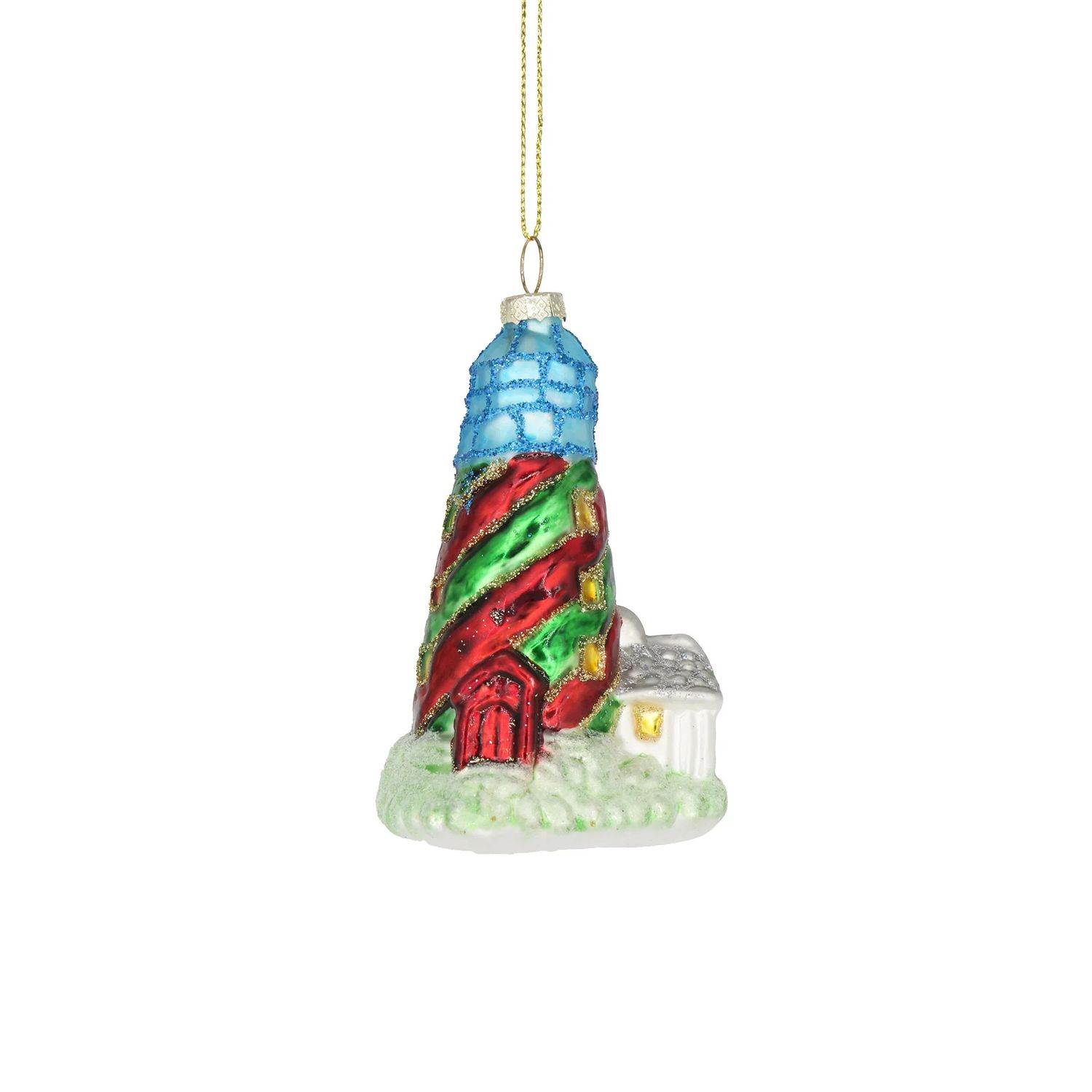 BLUE LIGHTHOUSE ORNAMENT