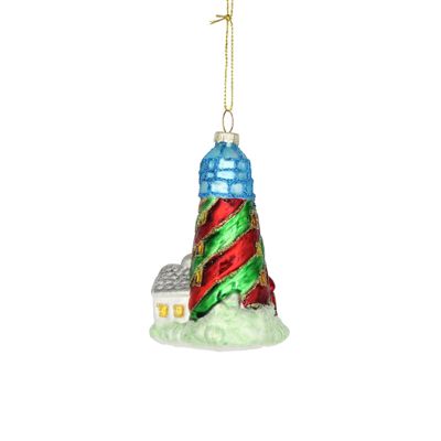 BLUE LIGHTHOUSE ORNAMENT