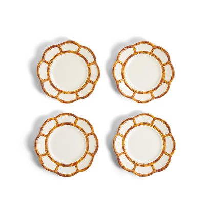 S/4 Bamboo Touch Dessert Plate