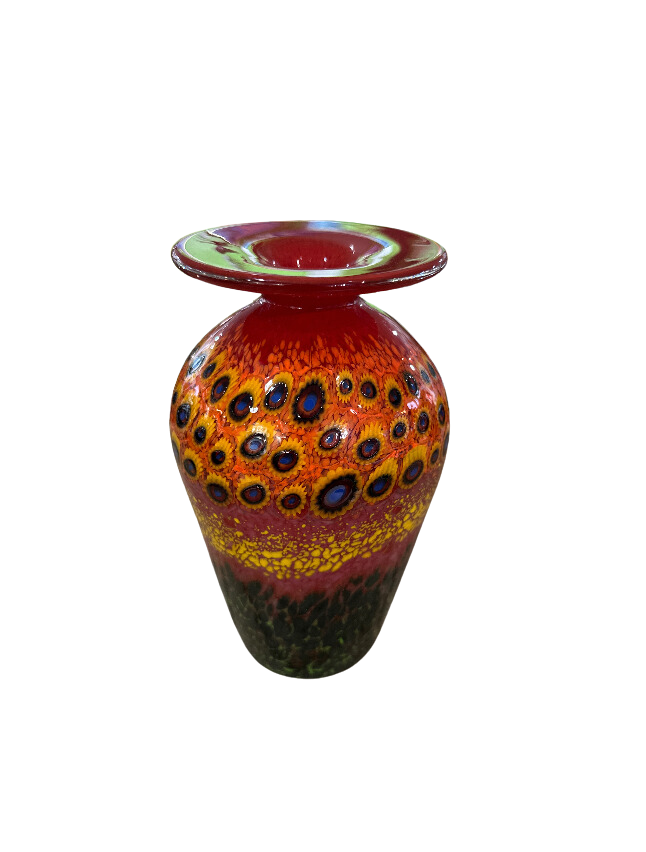 SMALL GARDEN VASE RED