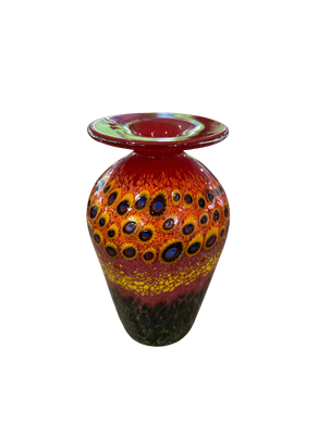 SMALL GARDEN VASE RED