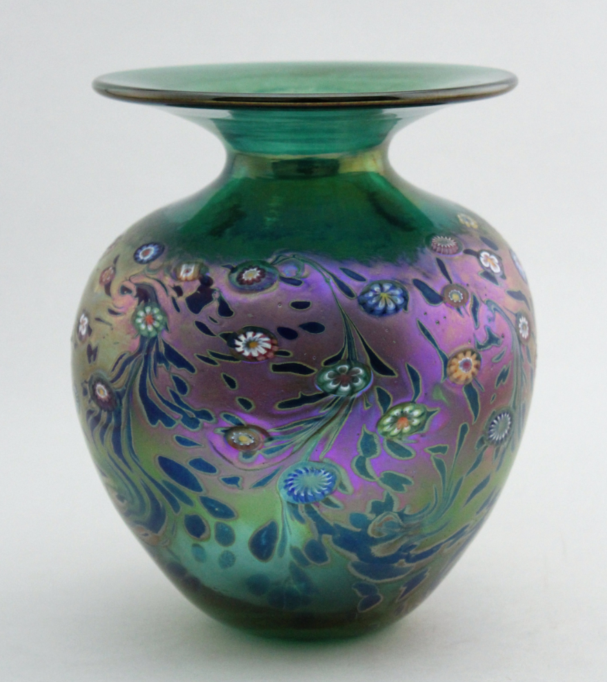 Monet Series Short Vase in Emerald