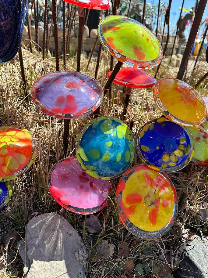 MUSHROOM  - GARDEN GLASS SCULPTURE