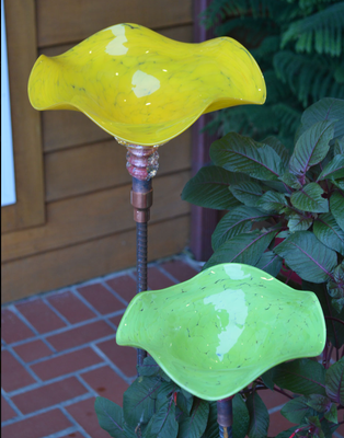 BIRDBATH SMALL - GARDEN GLASS SCULPTURE
