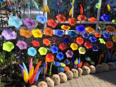 BIRDBATH SMALL - GARDEN GLASS SCULPTURE