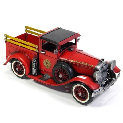 12.6&quot; Antique Style Model American Fire Truck