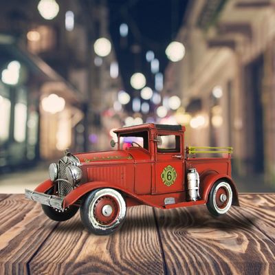 11.5&quot; Antique Style Model American Fire Truck