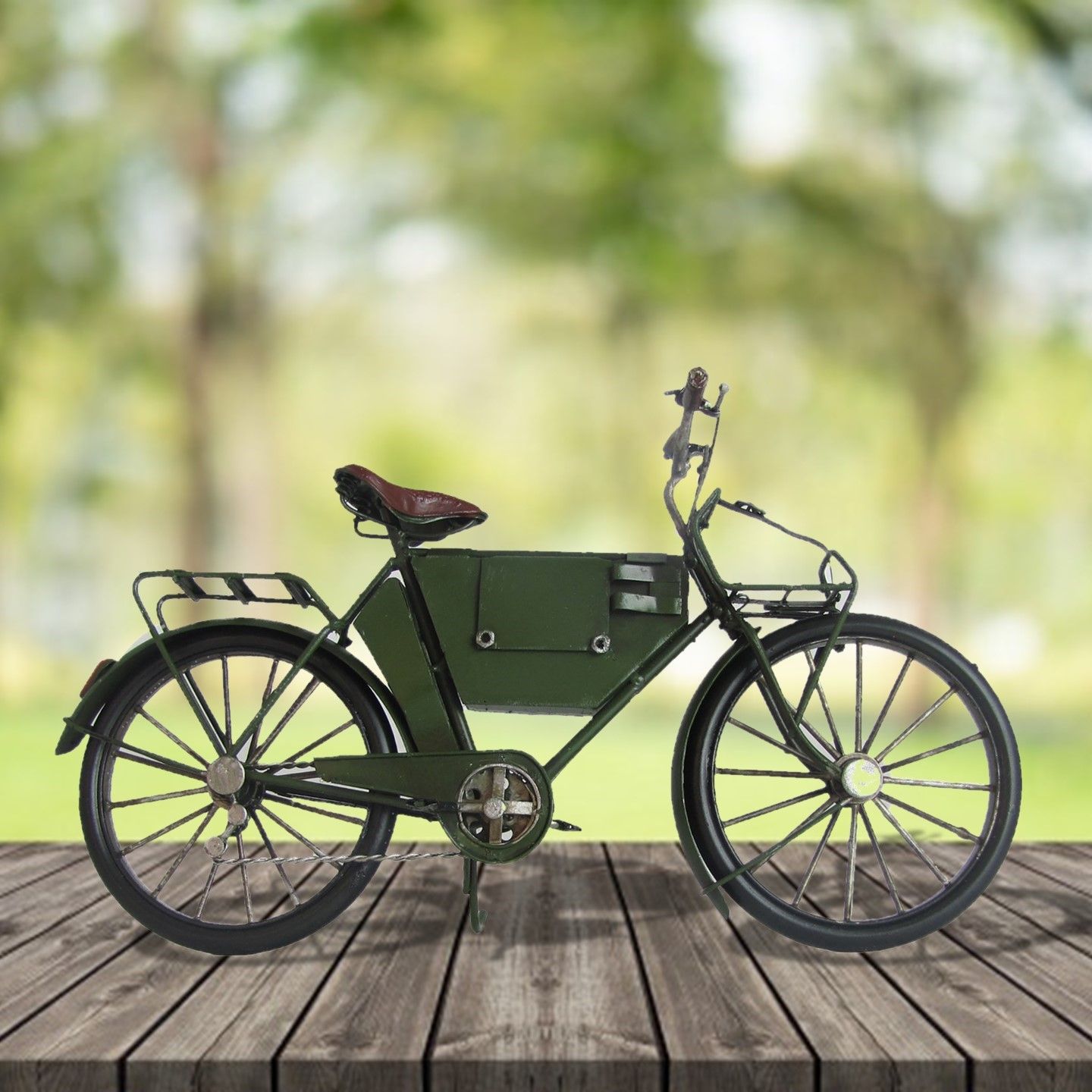 Decorative Metal Model Bicycle in Black