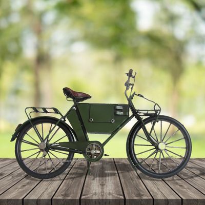 Decorative Metal Model Bicycle in Black