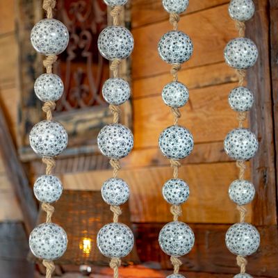Porcelain Tsugo Ball Garland | "Hana"