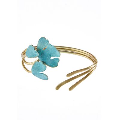 Petals Cuff Bracelet - Patina