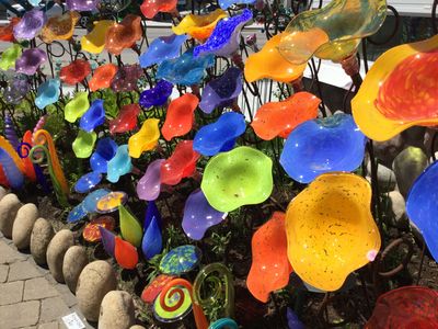 BIRDBATH LARGE - GARDEN GLASS SCULPTURE
