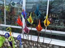 CALLA LILY FLOWER - 2 PIECE  GARDEN GLASS SCULPTURE