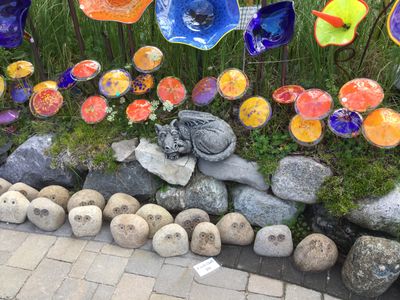 MUSHROOM  - GARDEN GLASS SCULPTURE