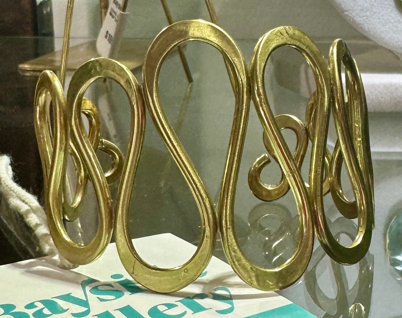 WAVE CUFF SMALL - BRASS