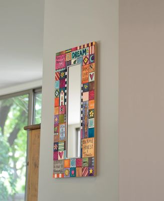 PLAYFUL PATCHWORK WALL MIRROR 12" x 28"