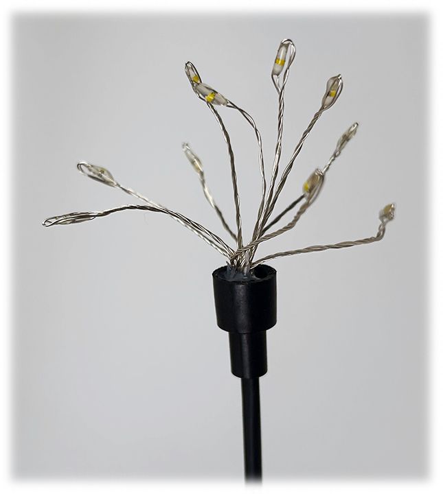 LED Solar Dandelion Garden Stake 2pc Set