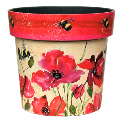 ZEST POT POPPIES &amp; BEES 6 IN