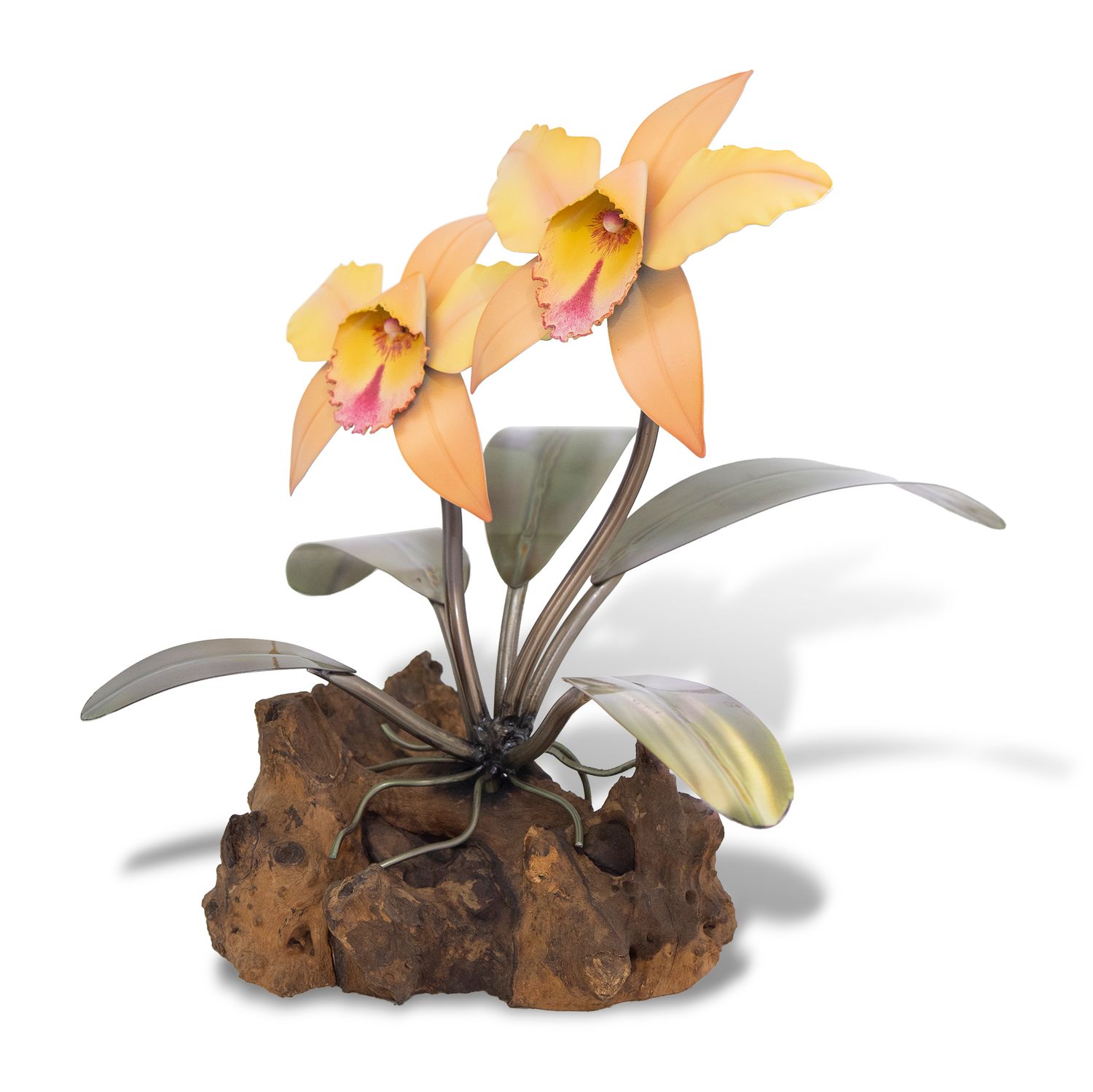 MM084N Orchid on Gamal Root Base - Soft Orange