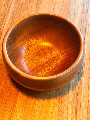 Mini Hand Turned Wood Bowl - Sapele